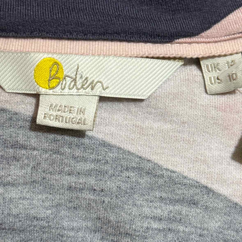 Boden Gray, yellow & Pink Size 10 Knit Top