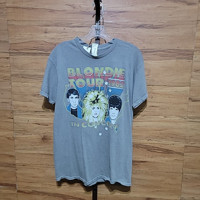 Dirty Cotton Scoundrels Size S Gray Blondie Tour 1982 T-shirt NWT