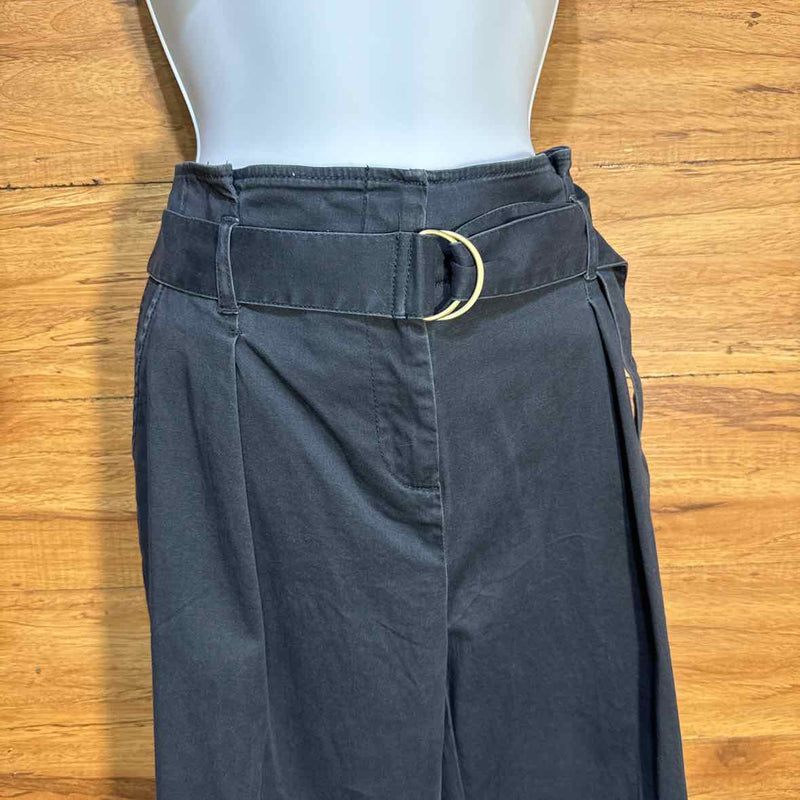 Jones New York Gray Size 4 High Waisted Belted Pants NWT