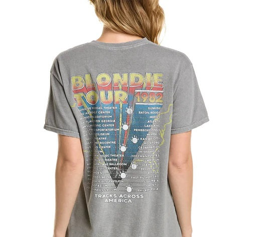 Dirty Cotton Scoundrels Size S Gray Blondie Tour 1982 T-shirt NWT