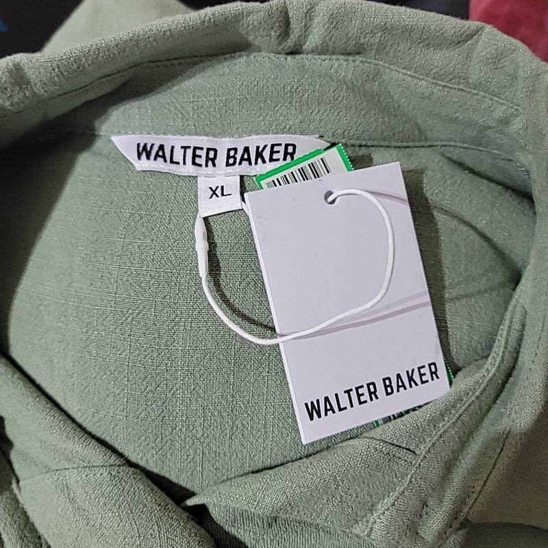 Walter Baker Size XL Green Button Down Sylvia Top NWT