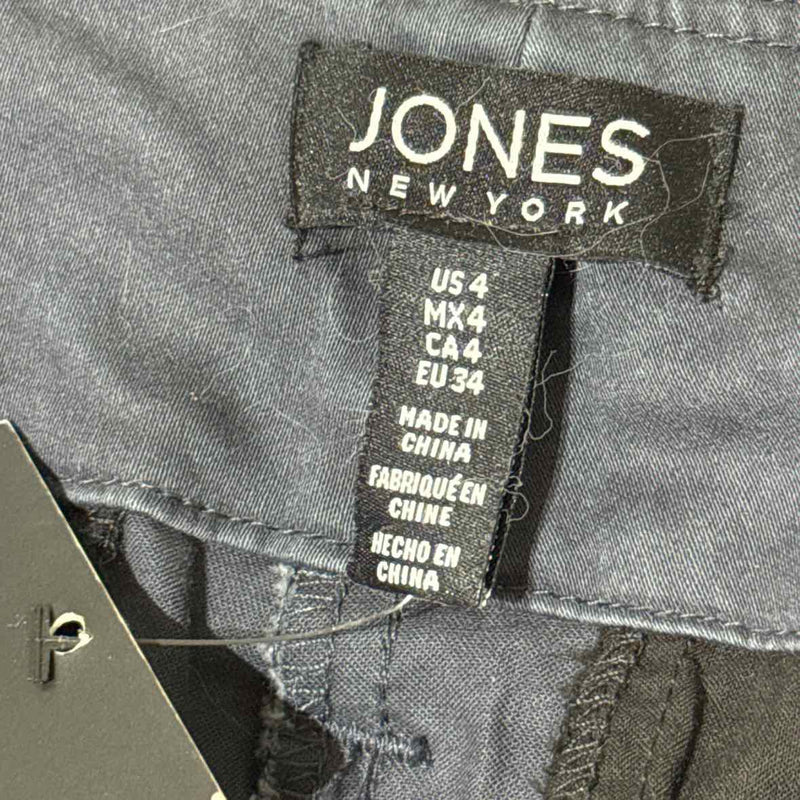 Jones New York Gray Size 4 High Waisted Belted Pants NWT