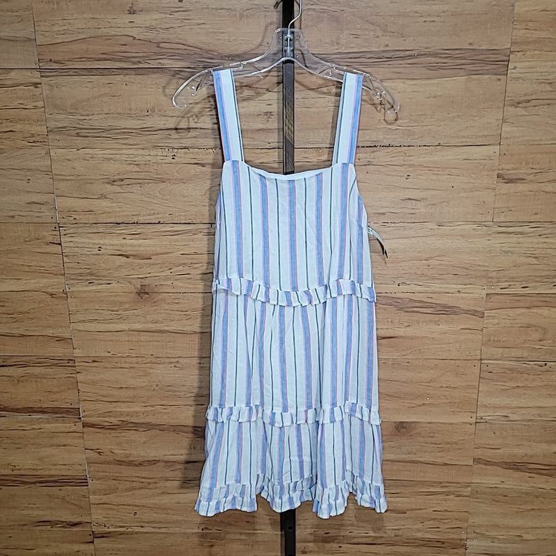 Rails Red White Blue Size S Linen Blend Tank Dress NWT