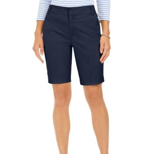 Charter Club Size 18 Blue Bermuda Twill Shorts NWT