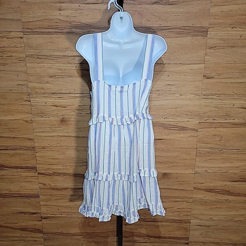 Rails Red White Blue Size S Linen Blend Tank Dress NWT