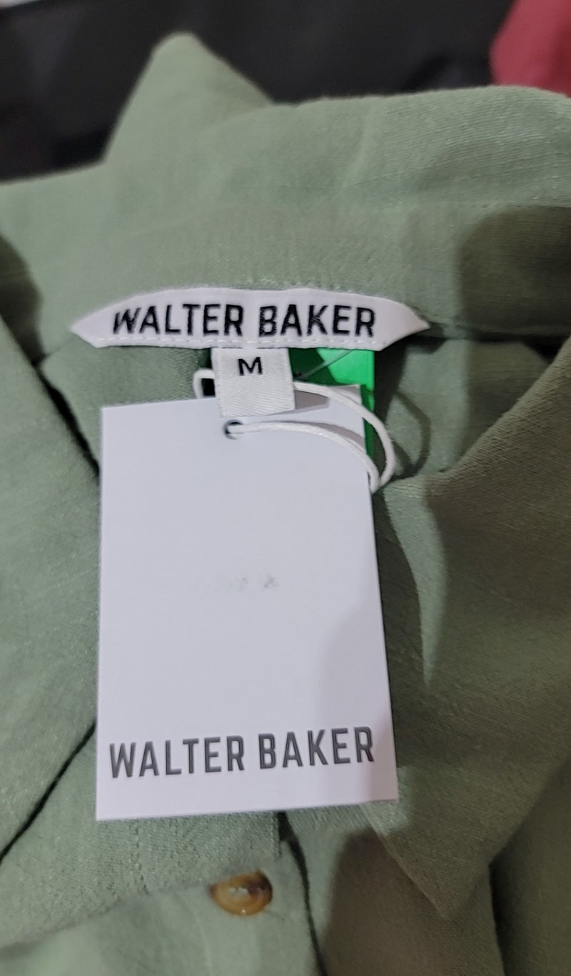 Walter Baker Size M Green Button Down Sylvia Top NWT