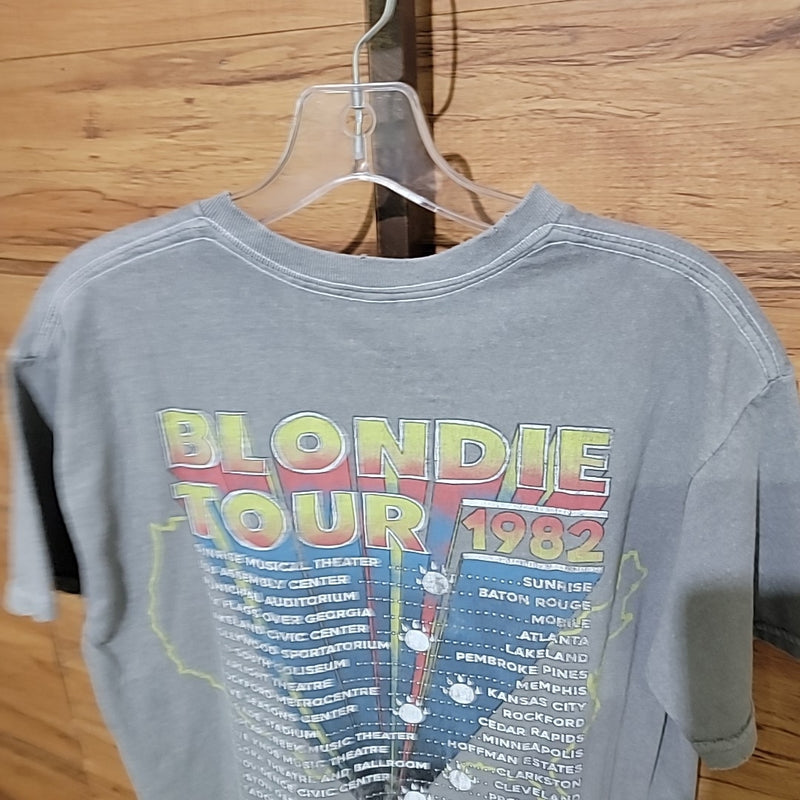 Dirty Cotton Scoundrels Size S Gray Blondie Tour 1982 T-shirt NWT