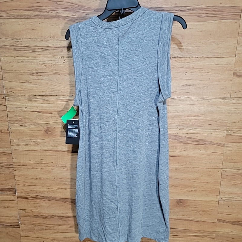 Chaser Size L Gray Graphic Print Tank Dress NWT