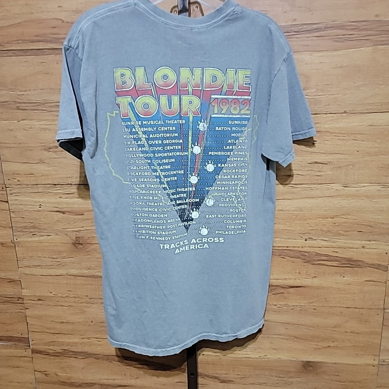 Dirty Cotton Scoundrels Size S Gray Blondie Tour 1982 T-shirt NWT