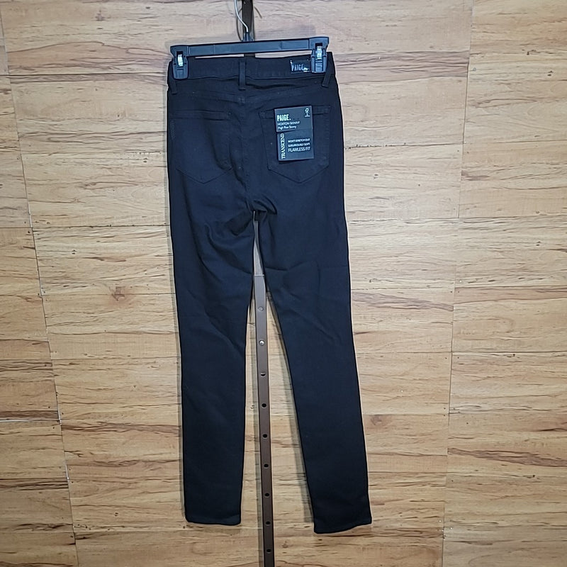 Paige Size 24 (0) Black Transcend Hoxton High Waist Skinny Jeans NWT