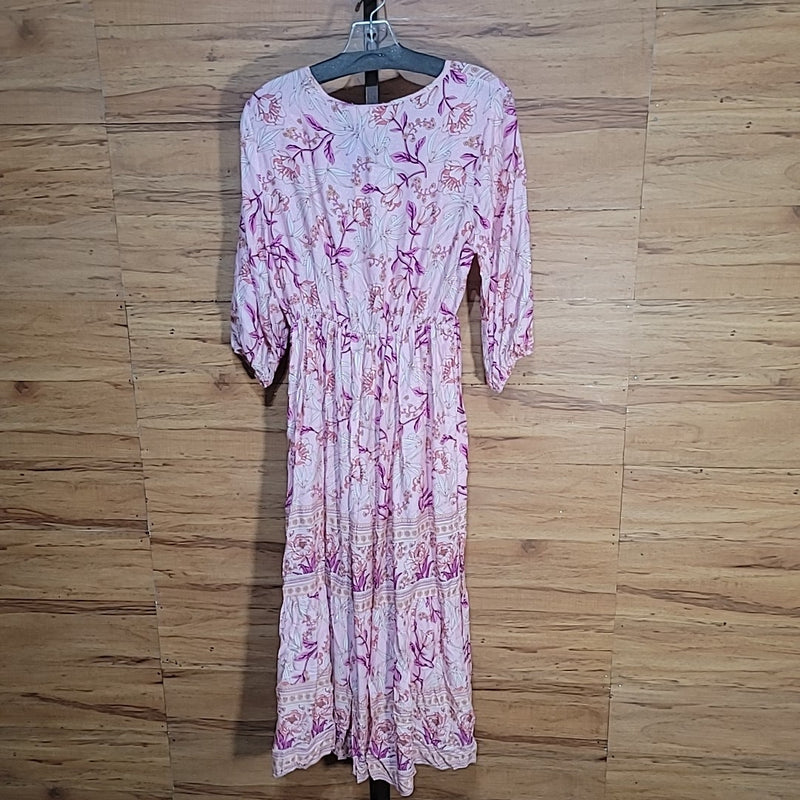 To My Lovers Size L Pink Print Dress NWT