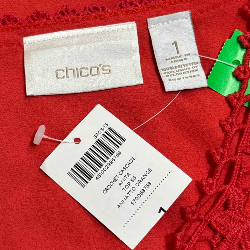 Chico's Crochet  Size 1 Blouse